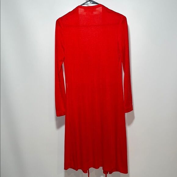 Vintage Red Long Sleeve thin Cardigan - Picture 6 of 8
